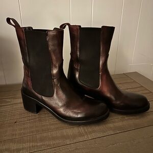 Emanuele Crasto Oxblood Leather Boots